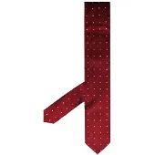 Hackett London Hackett Londen 2 Col Dot Bedrukte Herenstropdassen Rood