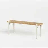 TIPTOE Duke Bank Cream White | Solid Oak