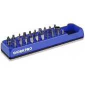 Workpro WP433056 Magnetische Bit-Organizer – Capaciteit 38 Bits & 1 Adapter