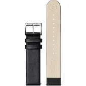 Mondaine BM20005V-L Horlogeband Zwart Vegan Leer 22 mm Maat L