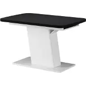 Vicco Eettafel Fenaro, Zwart/Wit, 120-160 x 80 cm uitschuifbaar
