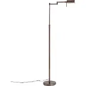 QAZQA Design Vloerlamp Donkerbrons Incl. LED met Touch Dimmer - Notia
