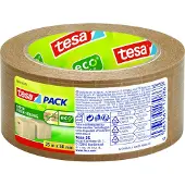 TESA Verpakkingstape Laag Geluidsniveau tesapack Paper Ultra Strong Bruin 50 mm (B) x 25 m (L) Kraftpapier, Synthetisch rubber