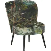 Beliani VOSS - Fauteuil - Donkergroen - Polyester