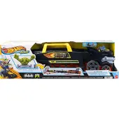 Hot Wheels speelgoedauto en baanracerVerse Batmans Escape Chase Vehicle transformeert in een 3-baans racebaan met 1 gegoten Batman en 1 Joker