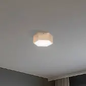 Argon LED-plafondlamp Libre, messing / goud, Woon-/ Eetkamer, metaal, LED plafondlamp