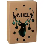 J-Line kerstbal - kunststof - groen - doos van 6