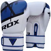 RDX Sports Bgr F7 Boxing Gloves Wit,Blauw 12 oz