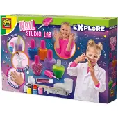 SES Creative - Explore - Nagelstudio Lab - Nagellak voor kinderen - Nagellak maken – Nagels lakken en versieren - STEM speelgoed - Experimenteerdozen