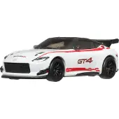 Hot Wheels Premium autocultuur verzamelspeelgoedauto, schaal 1:64, gegoten Nissan Z GT 4 racedagvoertuig met echte rijdersbanden
