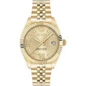 Philipp Plein Analoog horloge 'Date Superlative' goud