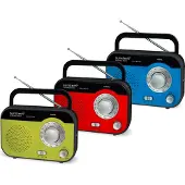 Sunstech RPS560, Draagbaar, Analoog, AM, FM, 0,8 W, 1-weg, 7,5 cm