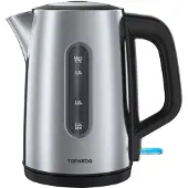 Tornado TKE01411-GS - Waterkoker - 1,7l - 2200W - Zwart, Zilver