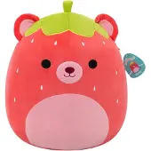Squishmallows - Large Plush 40cm Romeo - Red Strawberry Bear