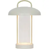 Nordlux LED-tafellamp Mirano, dimbaar, crème / amber, Woon-/ Eetkamer, metaal, Scandinavisch, LED tafellamp