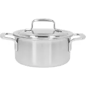 Demeyere 5-Plus RVS Kookpan Met Deksel 16cm - Roestvrij stalen Kookpot 1,5 L - Geschikt Voor Alle Warmtebronnen Inclusief Inductie - Duurzaam - Volledig PFAS- PFOA- en PTFE-vrij