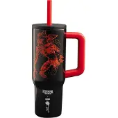 Bialetti Stranger Things Thermosbeker 900 ml – Glow in the Dark – Met Handvat en Rietje – RVS Drinkbeker – Limited Edition