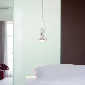 Marset Design hanglamp Atlas, helder / transparant, Woon-/ Eetkamer, Kunststof, Modern, hanglamp