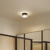 Marset LED-wandlamp buiten Roc, dimbaar, zwart, Aluminium, Design, LED wandlamp buiten