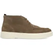 Manfield Taupe suède veterboots | Maat 45