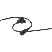 ISY Icp-5001 Schuko-voedingskabel 25 M Zwart