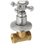 Sanswiss Kruisgreep warm water sapho antea 6x6 cm goud