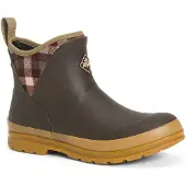 Muck Boots Originals Ankle Rubberen Bruine/Geruite/Regenlaarzen Met Kauwgomzool