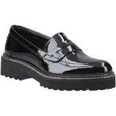 POD Kenny Leren Vrouwen Zwart Patent Loafers
