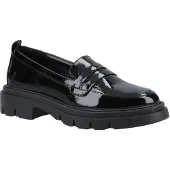 Hush puppies Reece Leer Vrouwen Zwarte Loafers
