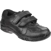 Hush puppies Jezza Junior Leer Jongens Zwarte Loafers