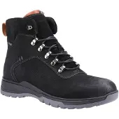 Hush puppies Paul Leder Heren Zwart Nubuck Laarzen