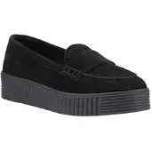 Hush puppies Tamara Suède Dames Zwarte Instappers
