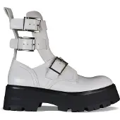 Alexander McQueen Rave gesplaarzen wit