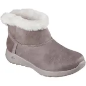 SKECHERS On-the-GO Joy Cozy Dream Polyester Dames Donker Taupe Winter Enkellaarzen