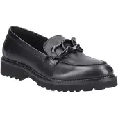 Hush puppies Gianna Leer Vrouwen Zwarte Loafers