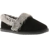 Hush puppies Ariel Suède Dames Zwarte Pantoffels