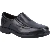 Hush puppies Toby SNR Leer Jongens Zwarte Loafers