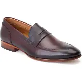 Base london Bruno Leren Heren Bordo Loafers