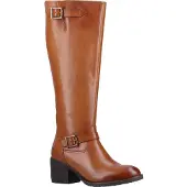 Hush puppies Heidi Leder Vrouwenlaarzen Tan Leder