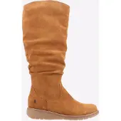 Hush puppies Lucinda Suède Dames Laarzen In Het Tan
