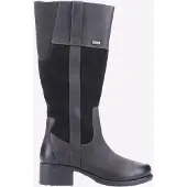 Hush puppies Samara Suède Dames Zwarte Laarzen