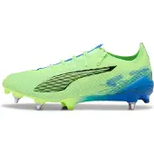 Puma Ultra 5 Ultimate IJzeren-Nop Voetbalschoenen (SG) Groen Blauw Zwart Wit
