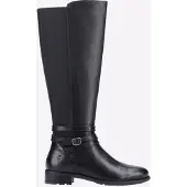 Hush puppies Vanessa Leren Dames Zwart High Heeled Kniehoge Laarzen