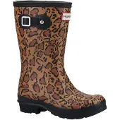 Hunter Regenlaarsjes Unisex Leopard Bruin Rubber | Maat 40-41
