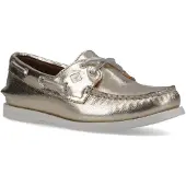 Sperry Authentic 2 Eye Dames Gouden Bootschoenen Van Leer