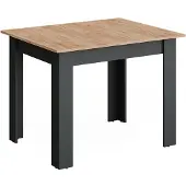 Vicco Eettafel Repose Antraciet/Goudkleurig Eiken 100-140 x 80 cm Uitschuifbaar, Model 55776