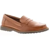 Hush puppies Verity Slip On Leren Damesslippers In Tan.
