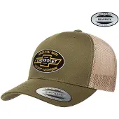 Chevrolet Cap American Made Premium Trucker Cap GM-93-CHEV9902-CB64 OliveKhaki