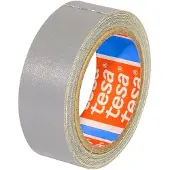 TESA - Plakband textiel 38mmx2.75m zwart | 1 stuk | 6 stuks