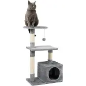 Lionto krabpaal, 85cm lichtgrijs kat